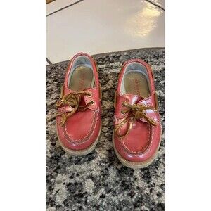 Pink Sperry size 7.5 Toddler Boat Shoes
